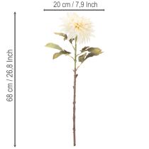 Artículo Flor de dalia artificial para jarrón de 68 cm.