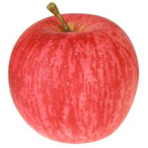 Artículo Pequeña manzana decorativa roja y amarilla, fruta artificial de tacto real, 5,5 cm, 1 unidad