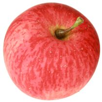 Artículo Pequeña manzana decorativa roja y amarilla, fruta artificial de tacto real, 5,5 cm, 1 unidad