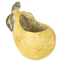 Artículo Maceta decorativa de hormigón con forma de pera, decoración otoñal, 19×12,5×15,5 cm