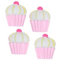 Pastelitos Deco Miniatura Rosa, Blanco 2.5cm 60pcs