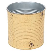 Artículo Lata decorativa, albaricoque, maceta de metal, decoración de verano, Ø15,5 cm H15 cm