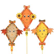 Artículo Dragón decorativo otoño tapón de madera decoración de otoño madera 33,5 cm 6 piezas