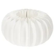 Artículo Anillo de papel de nido de abeja redondo grande con forma de calabaza para flores secas y decoración otoñal, 24 cm, 4 unidades.