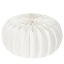 Artículo Anillo de papel de nido de abeja redondo grande con forma de calabaza para flores secas y decoración otoñal, 24 cm, 4 unidades.