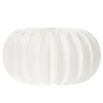 Artículo Anillo de papel de nido de abeja redondo grande con forma de calabaza para flores secas y decoración otoñal, 24 cm, 4 unidades.