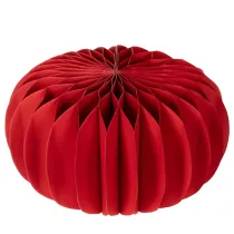 Artículo Decoración de papel con forma de calabaza redonda de panal, decoración moderna para mesa, 24 cm, 4 unidades.