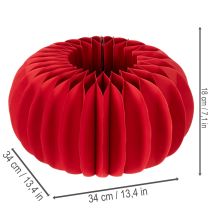 Artículo Papel decorativo de calabaza con forma de panal de abeja, 34 cm, 2 unidades