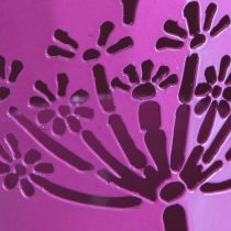 Artículo Regadera decorativa jarra de metal diente de león violeta Al.12cm 2 piezas