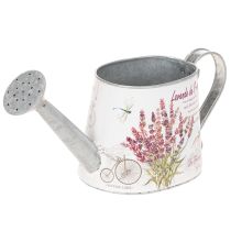 Artículo Regadera decorativa de metal, color lavanda, diseño retro para jardín, 30×11×14,5 cm