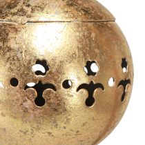 Artículo Campana decorativa campana dorada decoración colgante metal natural Ø14cm