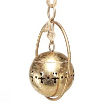 Artículo Campana decorativa campana dorada decoración colgante metal natural Ø14cm