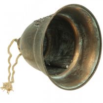 Campana decorativa, campana de metal, campana dorada para colgar Ø20.5cm H24cm