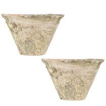 Artículo Maceta decorativa de resina de arcilla terracota Ø17cm H11cm 2uds