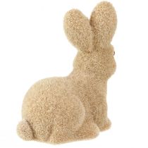 Artículo Conejos de Pascua decorativos flocados sentados – 2.ª opción – Primavera 10 cm 6 piezas