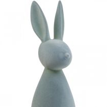 Artículo Deco Bunny Deco Conejito de Pascua Flocado Gris-Verde H69cm