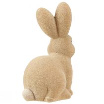 Artículo Conejo de Pascua decorativo sentado en marrón (2.ª opción) - Flocado (alto: 22 cm)