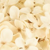 Artículo Hortensias decorativas artificiales de seda color crema, 34 cm, 2 unidades