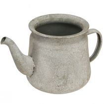 Artículo Maceta decorativa metal vintage tetera gris 24×14×14cm