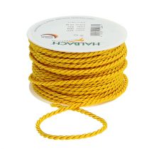Cordón decorativo amarillo 4mm 25m