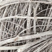 Artículo Corona decorativa de ramas de olmo lavadas en blanco y gris Ø40cm