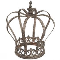 Artículo Corona decorativa aspecto antiguo metal decoración óxido Ø19,5cm H22cm
