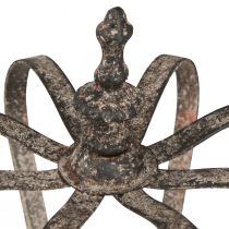Artículo Corona decorativa aspecto antiguo metal decoración óxido Ø19,5cm H22cm