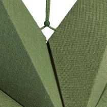 Artículo Lámpara decorativa estrella de papel para colgar yute verde 75x20cm
