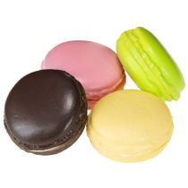 Artículo Pasteles de merengue macarrón decorativos, maniquí de comida de 5 cm, 8 piezas