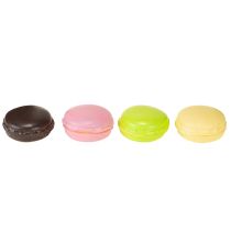 Artículo Galletas de merengue macaron artificiales decorativas, coloridas, 5 cm, 8 piezas, decoración de pastelería macaron