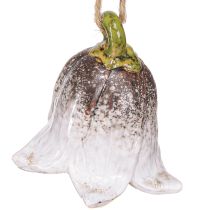 Artículo Lirio de los valles decorativo para colgar flores de cerámica 7cm 3uds