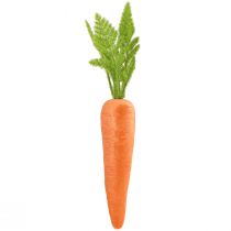 Artículo Zanahorias decorativas Zanahorias flocadas Al 27 cm–37 cm en juego de 6