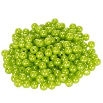 Artículo Cuentas decorativas, verde manzana, Ø8 mm, 250 unidades