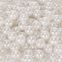 Artículo Cuentas decorativas blancas, Ø8 mm, 250 unidades