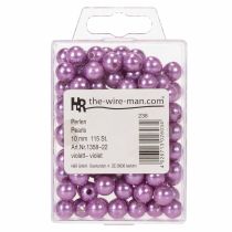 Artículo Cuentas decorativas Ø10mm violeta 115 piezas