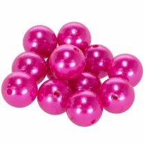 Artículo Cuentas decorativas Ø2cm rosa 12 piezas