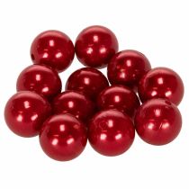 Artículo Cuentas decorativas Ø2cm rojo 12 piezas