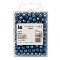 Artículo Cuentas decorativas de Ø8 mm, color azul, 250 unidades
