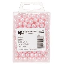 Artículo Cuentas decorativas de Ø8 mm, color rosa, 250 unidades
