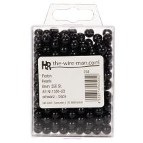 Artículo Cuentas decorativas negras de Ø8 mm, 250 unidades