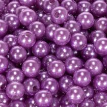 Artículo Cuentas decorativas de Ø8 mm, color violeta, 250 unidades.