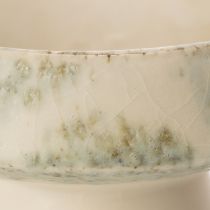 Artículo Bol decorativo de cerámica, color crema gris verdoso, Ø20cm, H16cm
