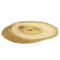 Discos decorativos de madera ovalada 9-12cm 500g