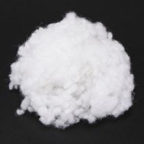 Artículo Copos de nieve decorativos algodón lana invierno blanco 200g