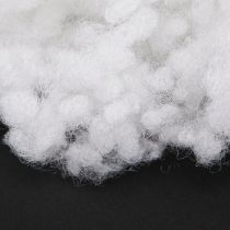 Artículo Copos de nieve decorativos algodón lana invierno blanco 200g