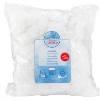 Artículo Copos de nieve decorativos algodón lana invierno blanco 200g