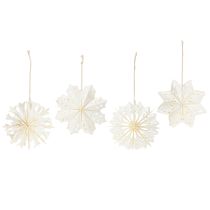 Artículo Elegantes copos de nieve de papel para la decoración de invierno y Navidad.