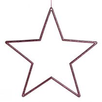 Artículo Deco Star Berry decoración navideña para colgar Ø18cm 8 piezas