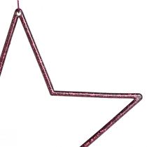 Artículo Deco Star Berry decoración navideña para colgar Ø18cm 8 piezas