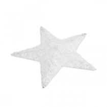 Artículo Decoración navideña estrella Decoración navideña estrella blanca H15cm 6pcs